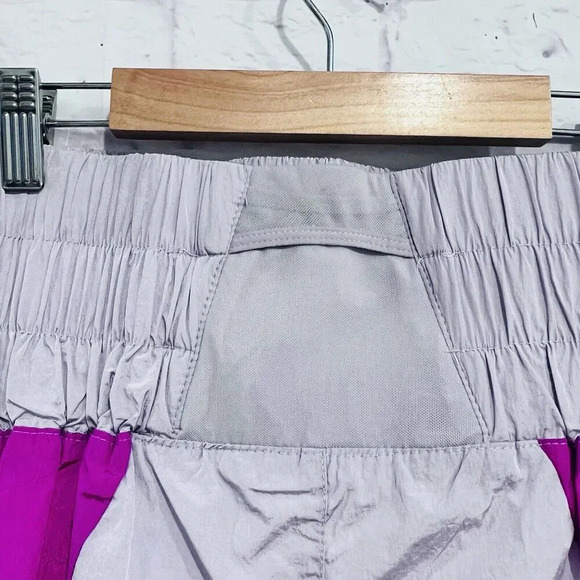 Free People Movement The Way Home Colorblock Purple Shorts Size Large Sports - Picture 5 of 10